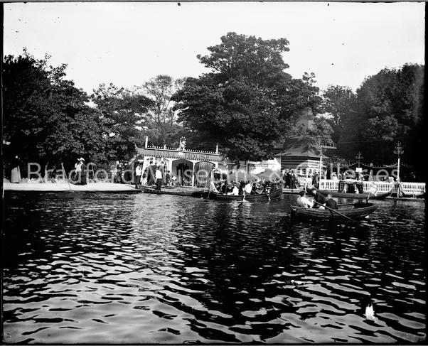Boat Lake Lister Park 1904 Bradford Great Exhibition