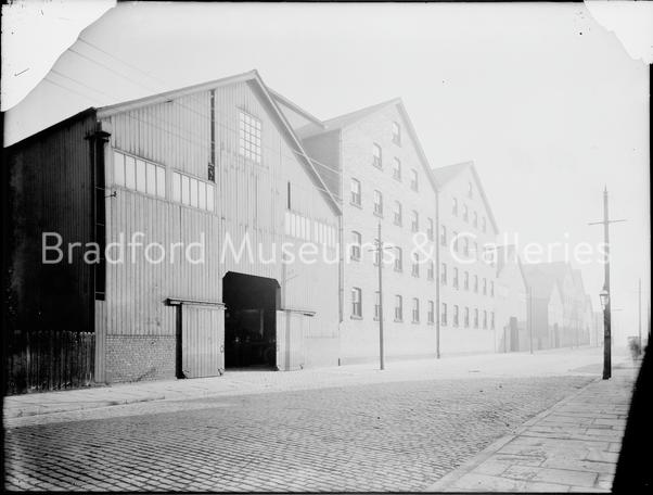 Scan of original glass plate negative, taken in the Bradford Conditioning House