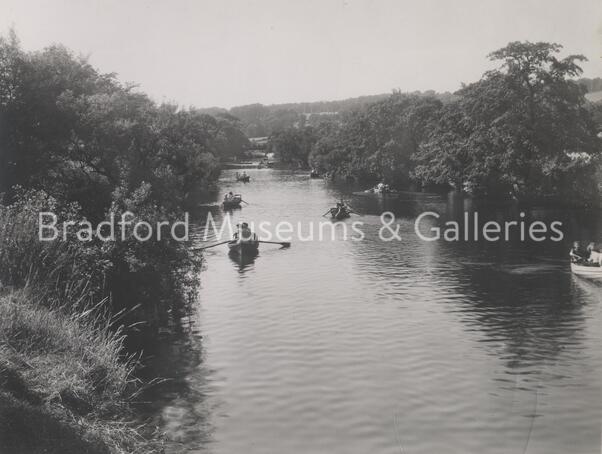 Boating on the River at Saltaire