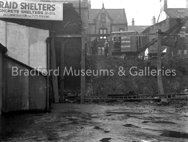 Excavations for Air-Raid Shelters - Busbys' Department Store, Bradford