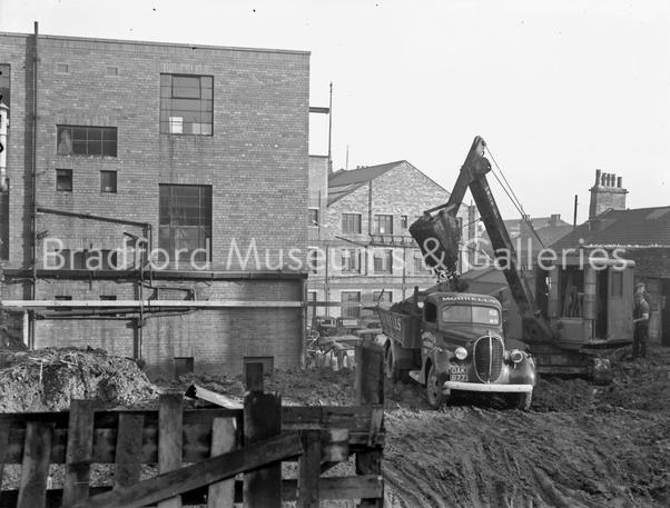 Excavations for Air-Raid Shelters - Busbys' Department Store, Bradford